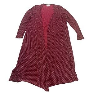 Long Pink and Black cardigan size M